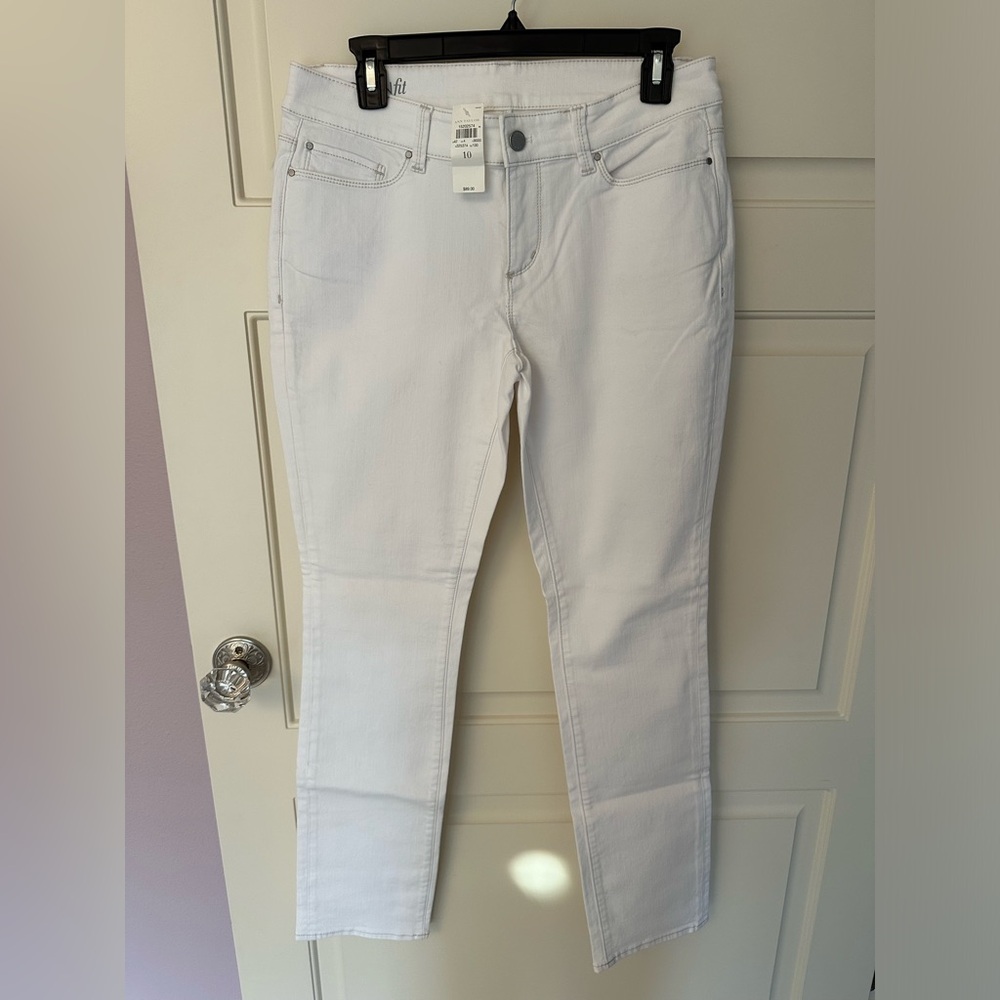 J. Crew Modern Fit Slim Leg White Jeans NWT